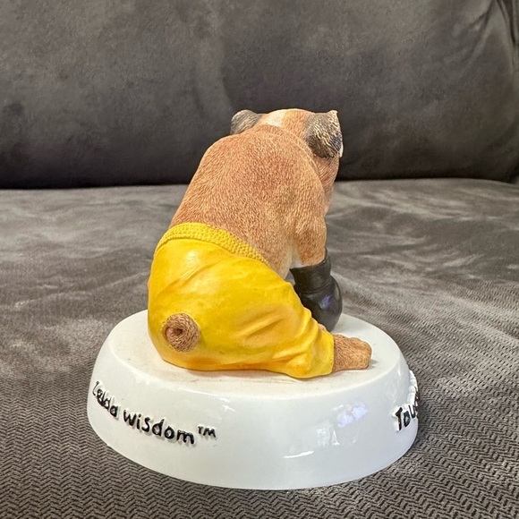 Zelda Wisdom Tough Times never last .. tough people do bulldog figurine - Picture 3 of 8